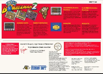 Super Bomberman 2 (Europe) box cover back